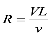 Formule nombre de Reynolds